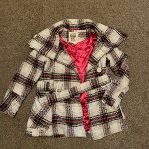 Route 66 XL JACKET. Pink lining with belt